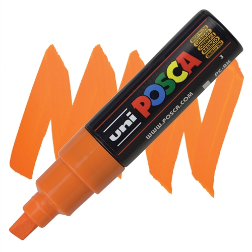 MARKER POSCA PC-8K BROAD CHISEL TIP BRIGHT YELLOW PX148817000